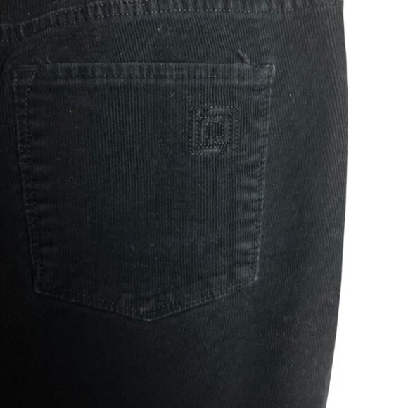 Liz Claiborne Women's 10 Jeans‎ Corduroy Black Stretch Mid Rise Casual - Picture 4 of 5